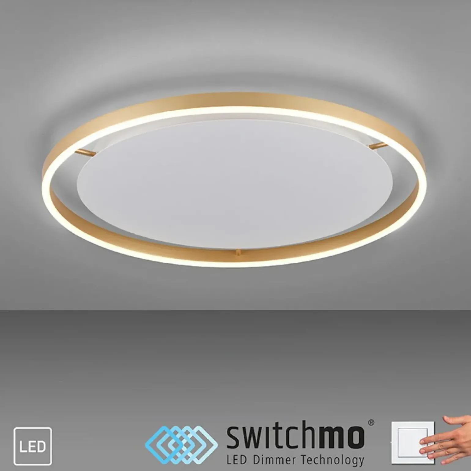 Sale Duża, piękna lampa sufitowa LED - 15392-60 z serii RITUS Żyrandole Nowoczesne
