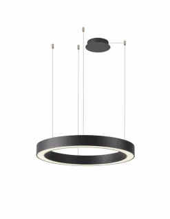 Best Duże koło LED do stylowego salonu ⌀120cm z pilotem AZ5053 MARCO | Kaja Żyrandole Nowoczesne