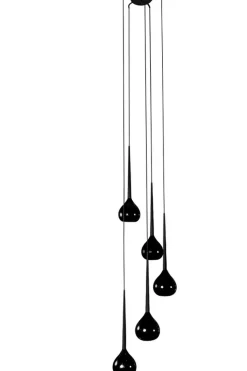 Cheap Długa, czarna lampa wisząca idealna na antresolę AZ1070 AGA | Kaja Żyrandole Nowoczesne