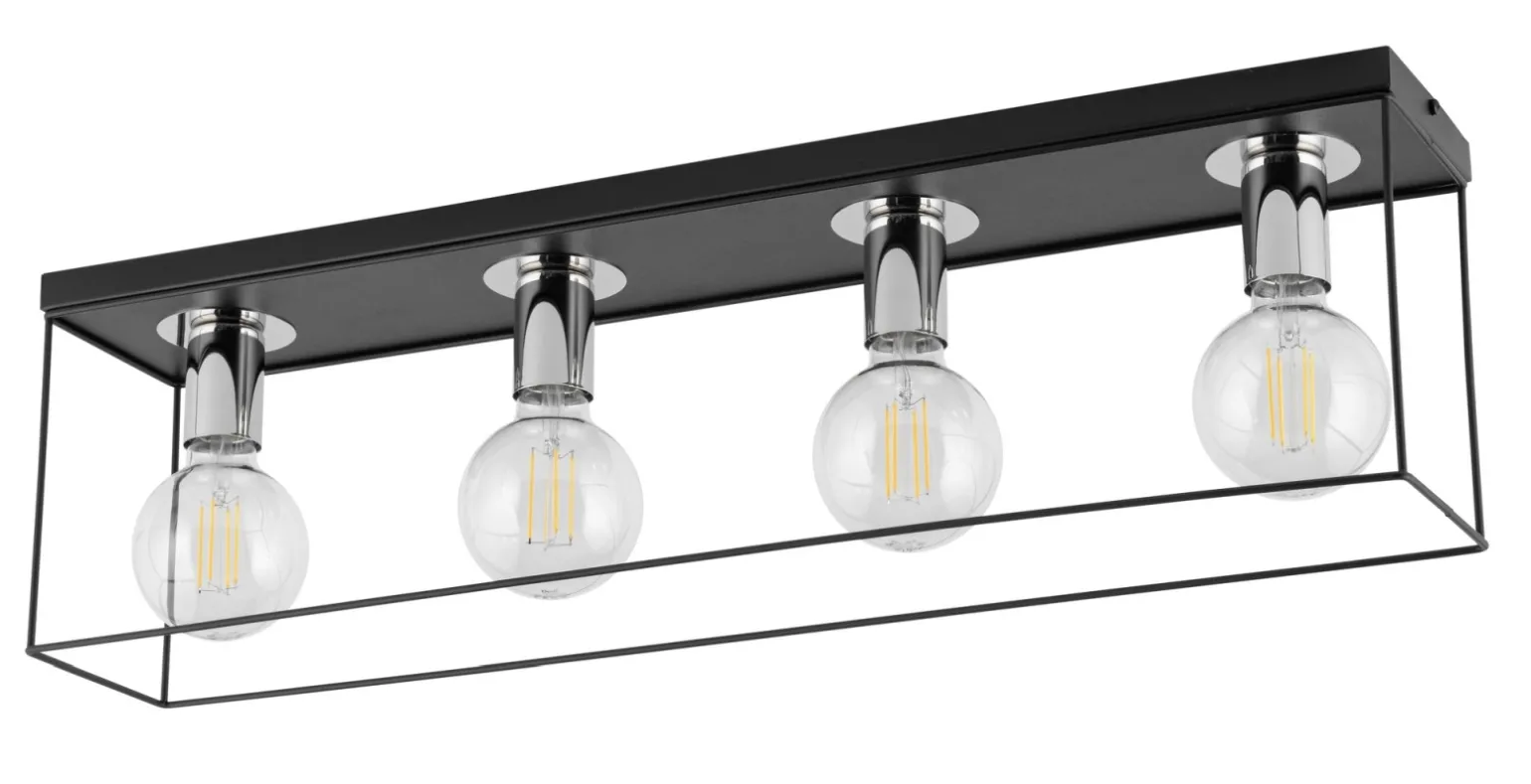 Sklep Kaja Długa lampa sufitowa bez kloszy, styl loftowy SIG 40701 VOX | Kaja