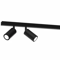 Store Długa listwa sufitowa z 4 reflektorami MLP8797 HUDSON BLACK | Kaja Żyrandole Nowoczesne