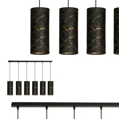 Sklep Kaja Długa listwa ze smukłymi abażurami na zwisach 1056/6 KARLI | Kaja