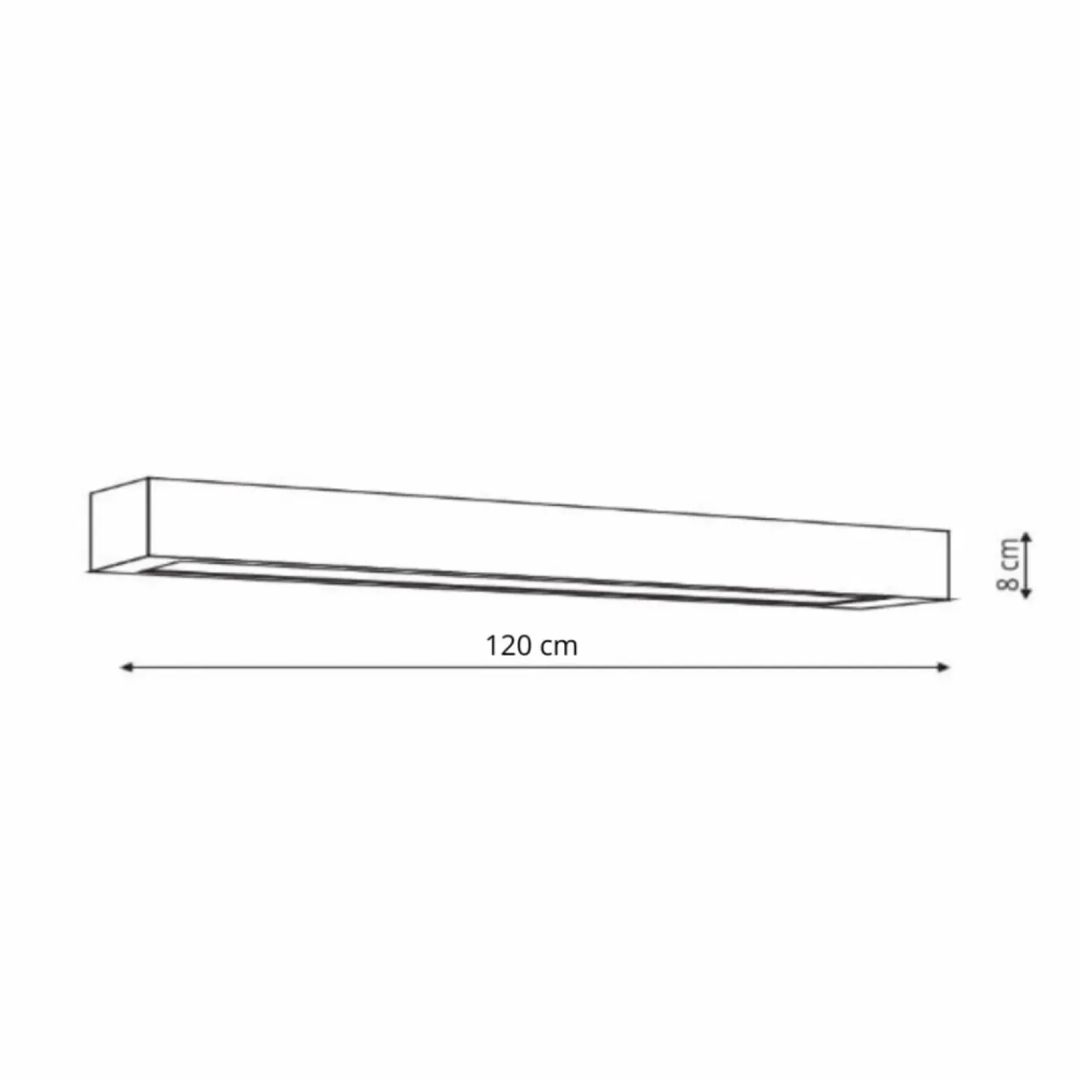 Fashion Długa, prosta lampa sufitowa LED 120cm GS-LWA-18W 3000K WH IBROS Żyrandole Nowoczesne