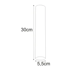Sklep Kaja Długa tuba mocowana natynkowo GU10 K-4416 MILE WHITE | Kaja