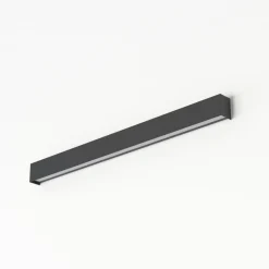 Sklep Kaja Długi kinkiet w kolorze grafitu, ze świetlówką 7561 | Kaja Oświetlenie