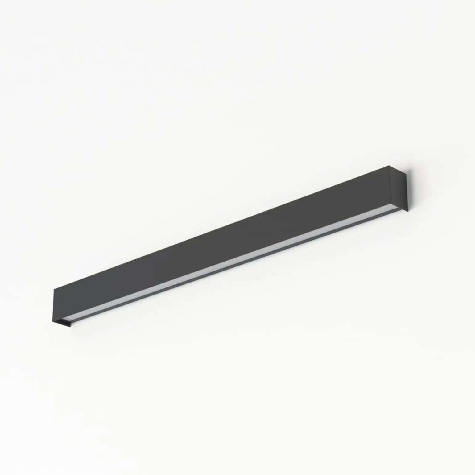 Sklep Kaja Długi kinkiet w kolorze grafitu, ze świetlówką 7561 | Kaja Oświetlenie