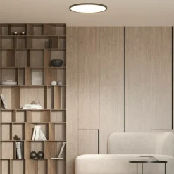 Sklep Kaja Duży, czarny plafon LED ⌀60cm LP-2505/1C-60 BK CALIFORNIA | Kaja