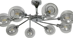 Sale Duży żyrandol w kolorze srebrnym, do salonu 38-72283 z serii OZZO Żyrandole Nowoczesne