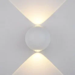 Sklep Kaja Dwukierunkowa kula elewacyjna PL-308W CARSOLI | Kaja Oświetlenie