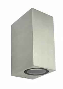 Sklep Kaja Dwukierunkowy kinkiet elewacyjny, aluminium 5002 BR z serii MINI | Kaja Oświetle