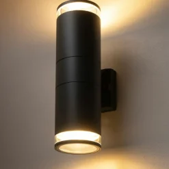 Sklep Kaja Dwukierunkowy, szary kinkiet zewnętrzny tuba 10688 ROCK PRO | Kaja