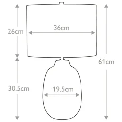 Sklep Kaja Dwukolorowa lampa nocna z abażurem GRANGE-PARK-TL z serii GRANGE PARK