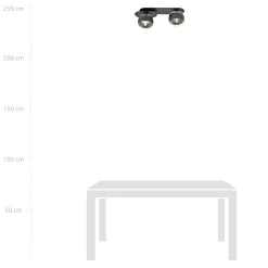 Sklep Kaja Dwupoziomowa lampa sufitowa na listwie 1121/2 PLAZA | Kaja Oświetlenie