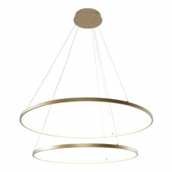 Cheap Dwupoziomowa, ledowa lampa wisząca 2023200-GD BRENO | Kaja Oświetlenie Żyrandole Nowoczesne