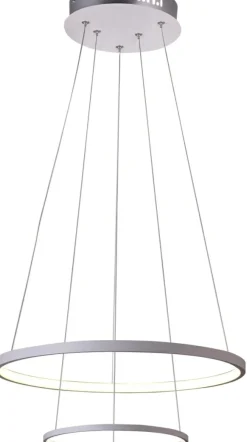 Best Dwupoziomowa, ledowa lampa wisząca ⌀50cm 32-64752 LUNE | Kaja Żyrandole Nowoczesne