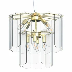 Cheap Dwupoziomowy, elegancki żyrandol MD3523-8M-EGN NIRA | Kaja Oświetlenie Żyrandole Nowoczesne