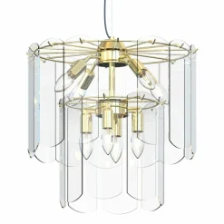 Cheap Dwupoziomowy, elegancki żyrandol MD3523-8M-EGN NIRA | Kaja Oświetlenie Żyrandole Nowoczesne