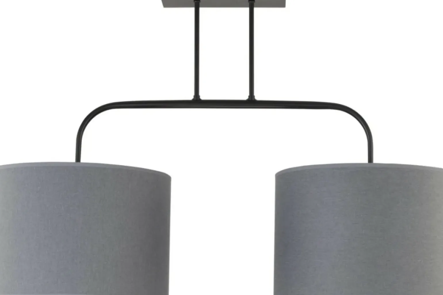 Cheap Dwupunktowa, abażurowa, szara lampa sufitowa 6817 ALICE | Kaja Żyrandole Nowoczesne