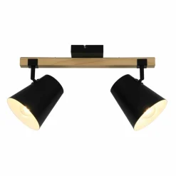 Online Dwupunktowa, drewniana listwa sufitowa do holu P22077-2TU ELTI | Kaja Żyrandole Nowoczesne