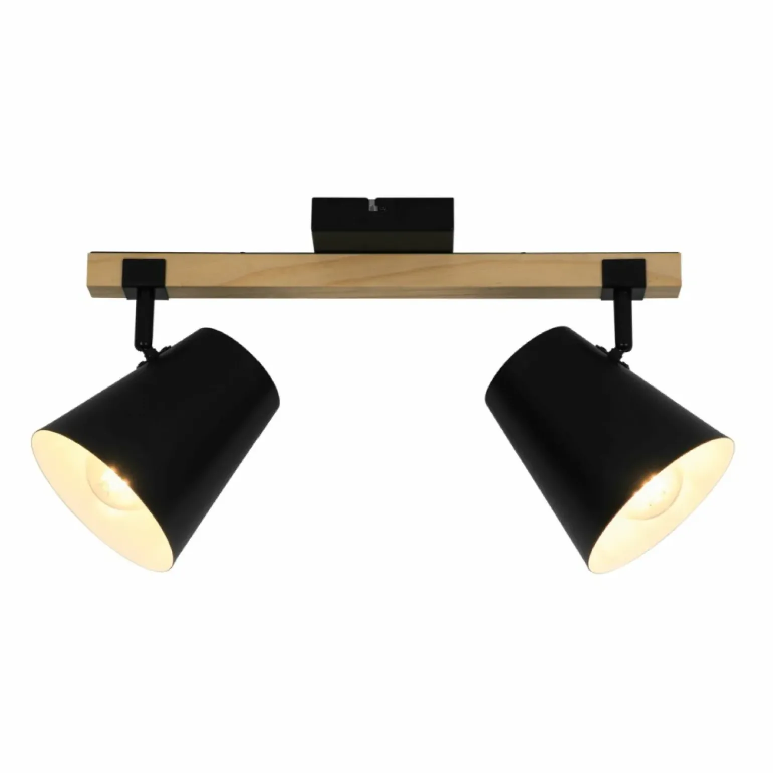 Online Dwupunktowa, drewniana listwa sufitowa do holu P22077-2TU ELTI | Kaja Żyrandole Nowoczesne