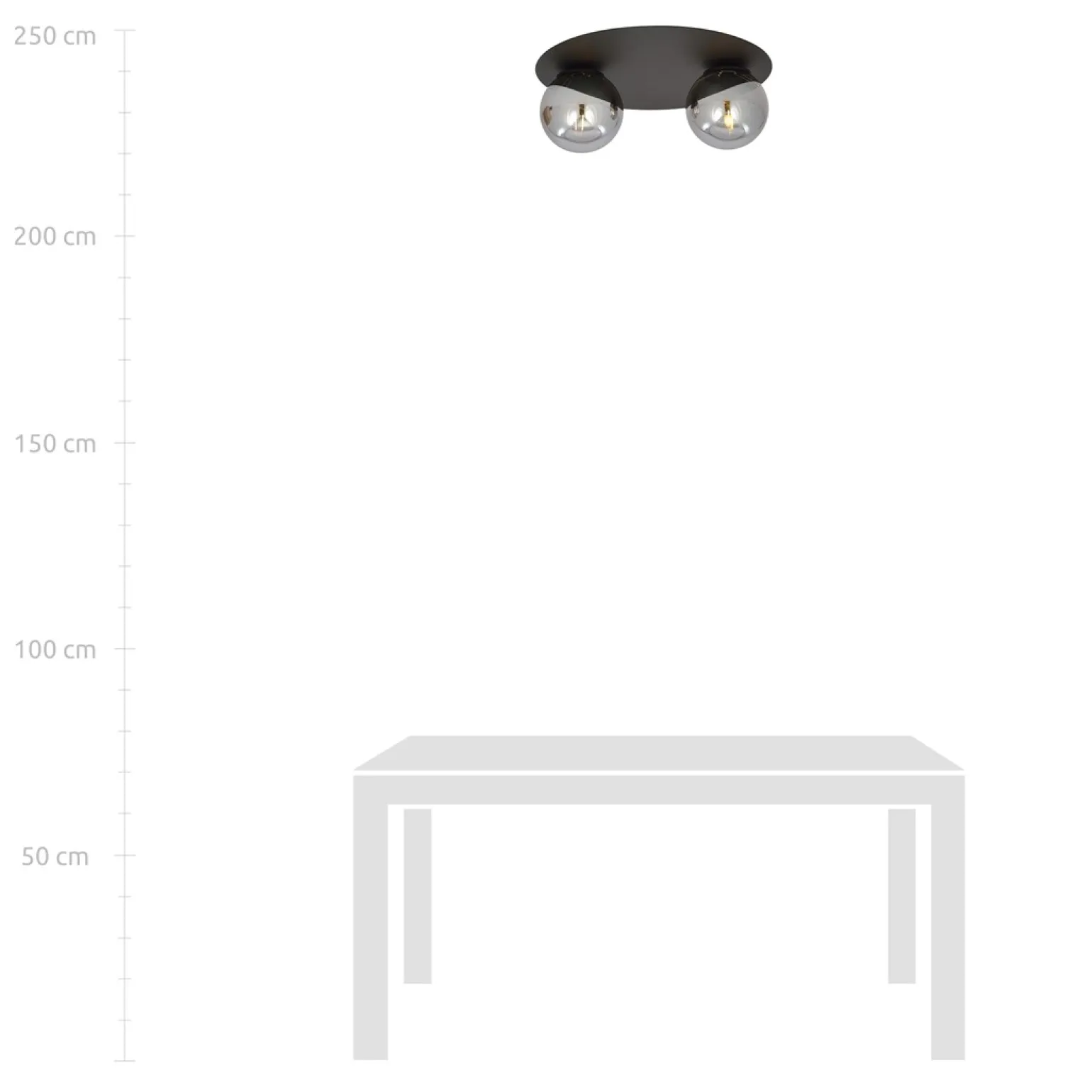 Sklep Kaja Dwupunktowa lampa sufitowa do korytarza 1128/2 SOLAR | Kaja