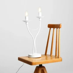 Sklep Kaja Dwupunktowa lampka biurkowa biała 397B/M 2-PL RÓŻA | Kaja Oświetlenie