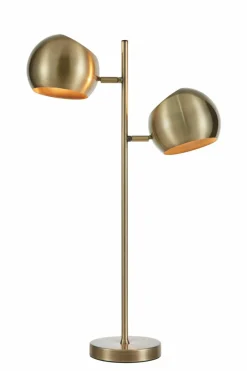 Sklep Kaja Dwupunktowa lampka stołowa antyczne złoto 108692 EDGAR | Kaja