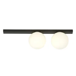 Sklep Kaja Dwupunktowa listwa sufitowa z białymi kulami 1124/2 FIT | Kaja