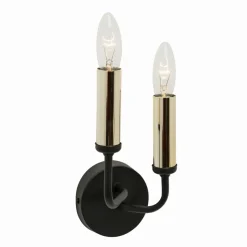 Sklep Kaja Dwupunktowa, prosta lampa ścienna 6222K-H02-06 AMPLI | Kaja