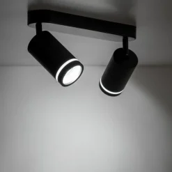 Best Sale Dwupunktowa, techniczna lampa sufitowa TK 6912 JET BLACK | Kaja Żyrandole Nowoczesne