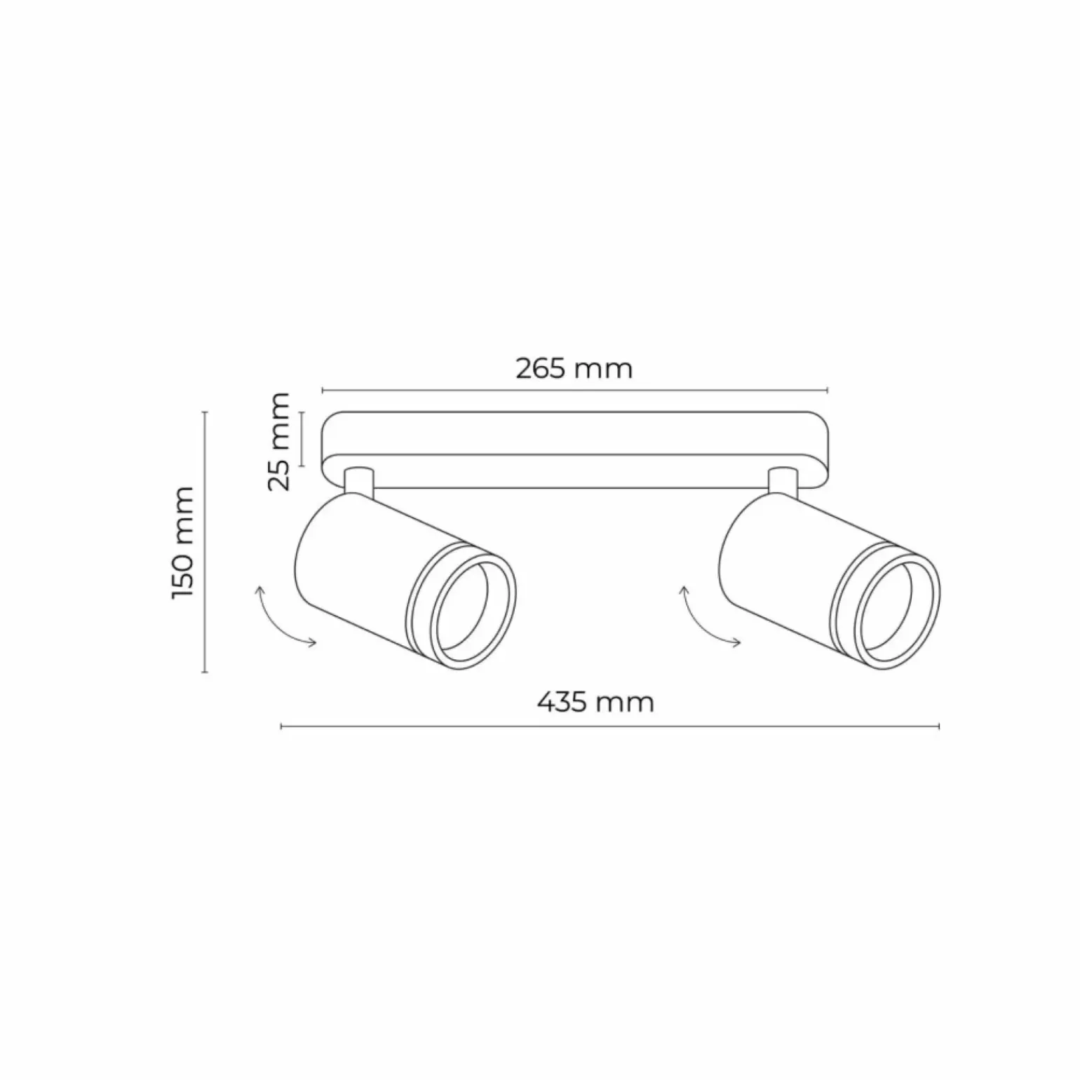 Best Sale Dwupunktowa, techniczna lampa sufitowa TK 6912 JET BLACK | Kaja Żyrandole Nowoczesne