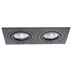 Sklep Kaja Dwupunktowe oczko podtynkowe LP-2780/2RS BK METIS | Kaja Oświetlenie