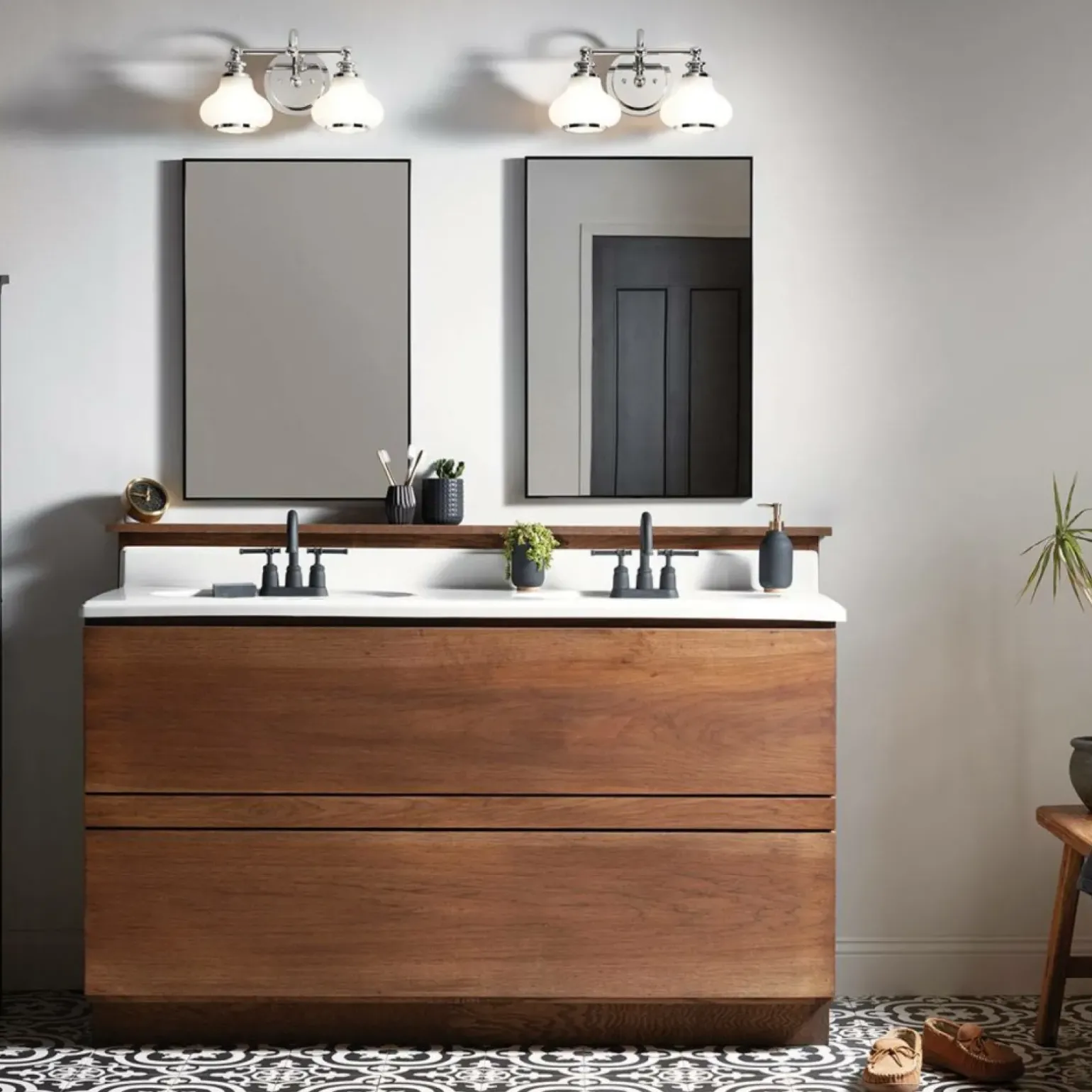 Sklep Kaja Dwupunktowy kinkiet ścienny HK-AINSLEY2-BATH z serii AINSLEY