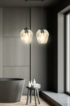 Clearance Dwupunktowy zwis z ciepłymi kloszami 677/2 ISTAR | Kaja Oświetlenie Żyrandole Nowoczesne