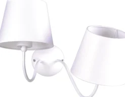 Sklep Kaja Dwuramienna, biała lampa z abażurami K-4024 SIENA WHITE | Kaja