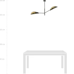 Clearance Dwuramienna lampa sufitowa do sypialni 1158/2 VENE | Kaja Oświetlenie Żyrandole Nowoczesne