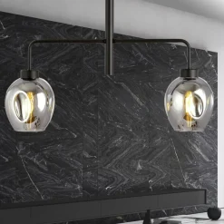 Cheap Dwuramienna lampa sufitowa z ciemnymi kloszami 1163/2 LUKKA | Kaja Żyrandole Nowoczesne