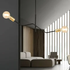 Store Dwuramienna lampa sufitowa bez kloszy 1125/2 BOLT | Kaja Oświetlenie Żyrandole Nowoczesne