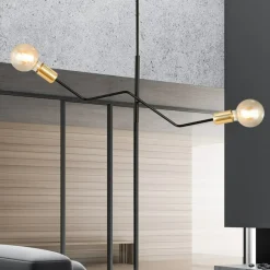 Store Dwuramienna lampa sufitowa bez kloszy 1125/2 BOLT | Kaja Oświetlenie Żyrandole Nowoczesne