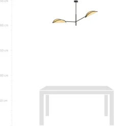 Sale Dwuramienna, rustykalna lampa sufitowa 1160/2 VENE | Kaja Oświetlenie Żyrandole Nowoczesne