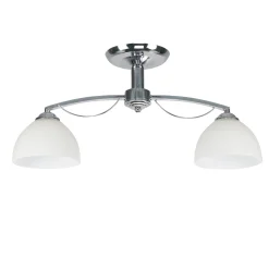 Sklep Kaja Dwuramienna, srebrna lampa sufitowa 32-22707 FILONA | Kaja Oświetlenie