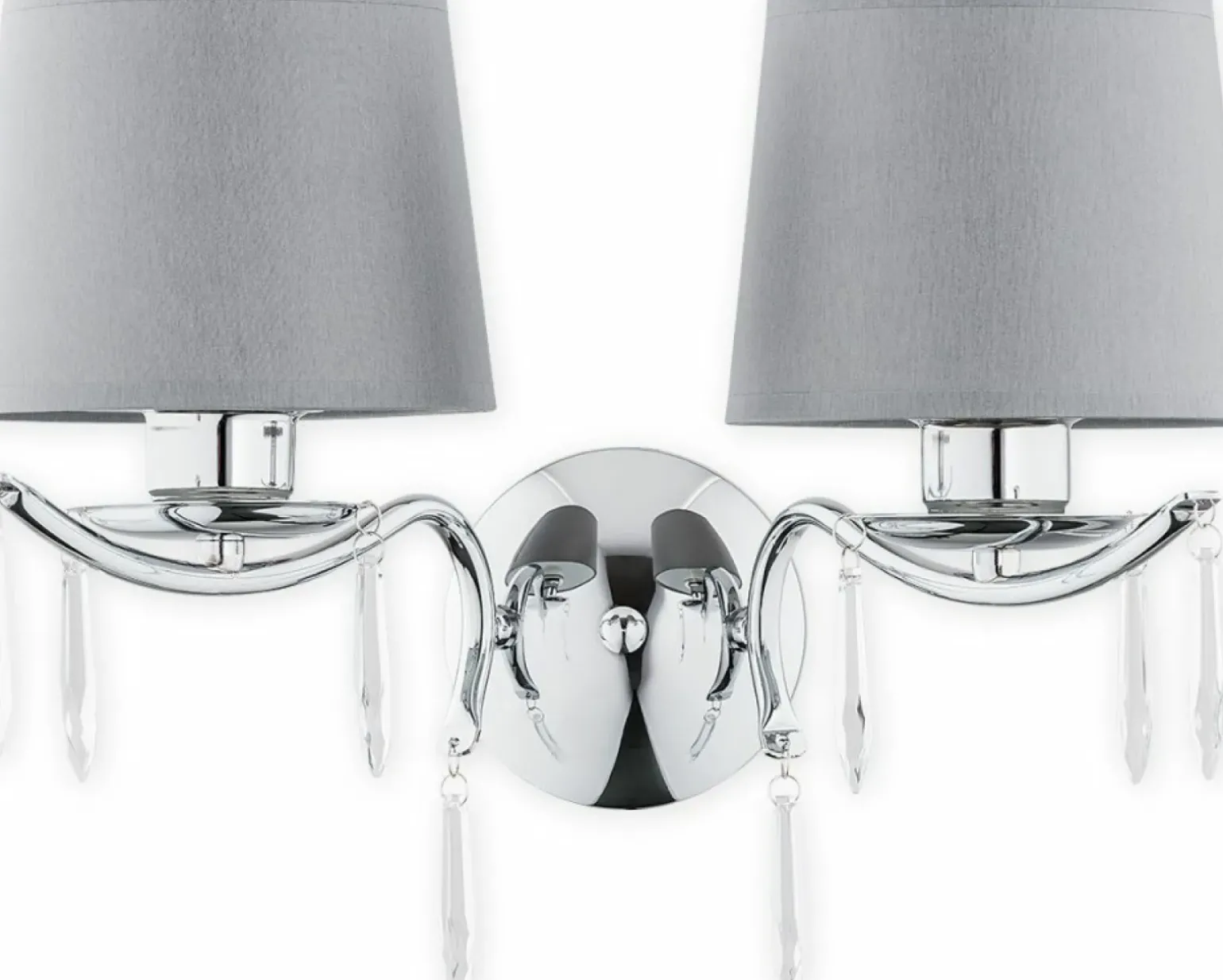 Sklep Kaja Dwuramienny, elegancki kinkiet O2481 K2 CH AGILA | Kaja Oświetlenie