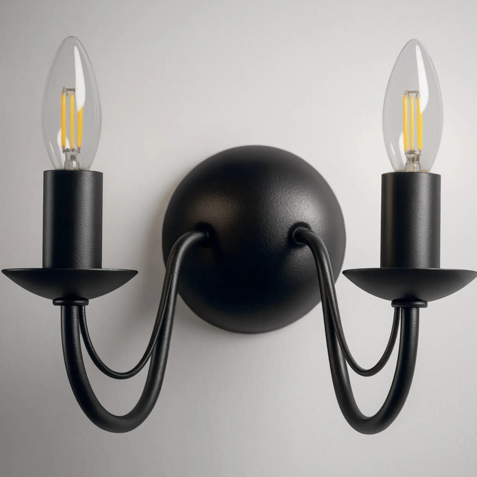 Sklep Kaja Dwuramienny kinkiet w stylu rustykalnym K-3994 BARTEZ | Kaja