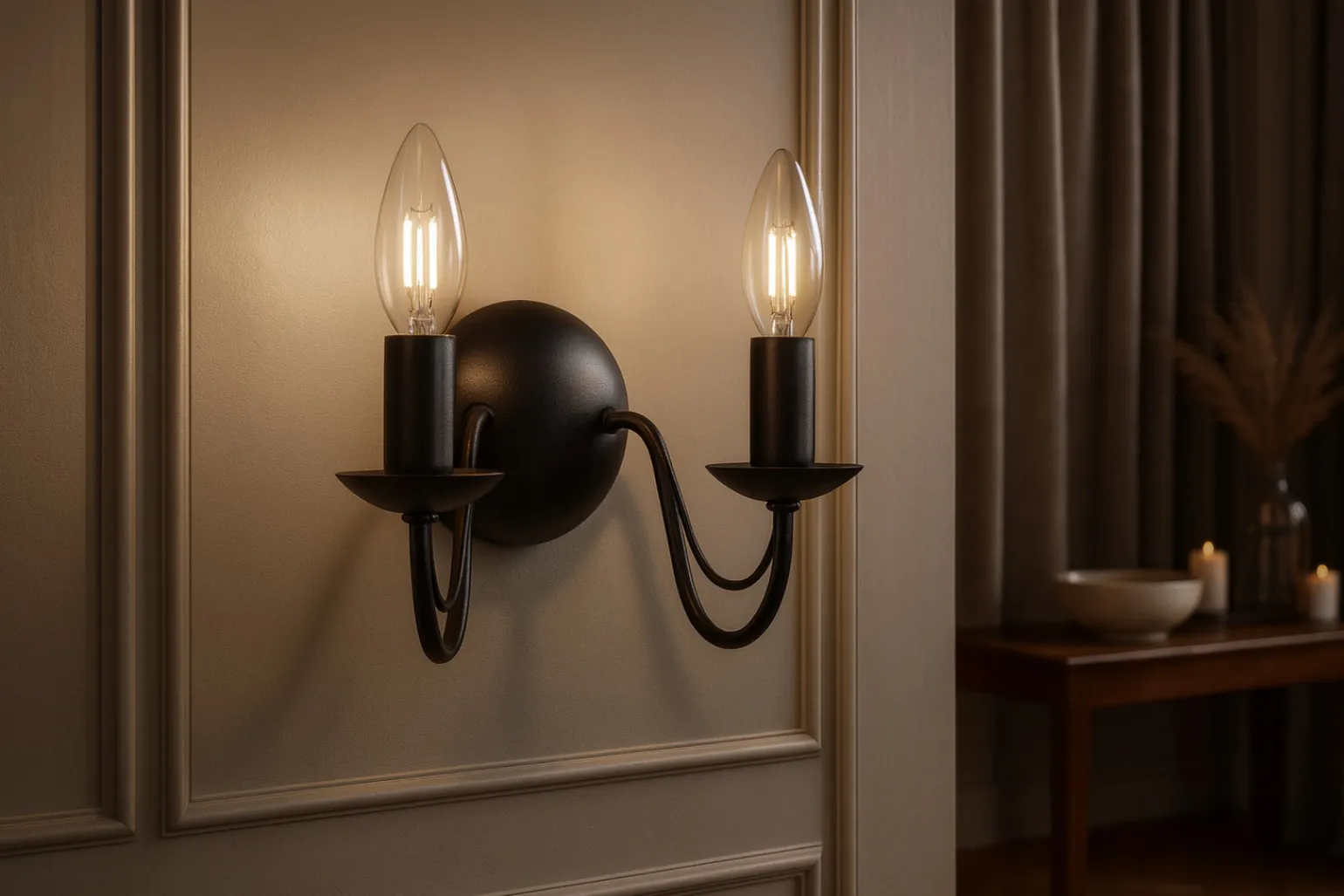 Sklep Kaja Dwuramienny kinkiet w stylu rustykalnym K-3994 BARTEZ | Kaja