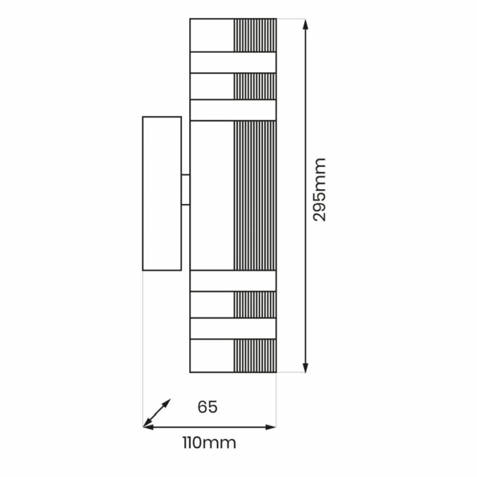 Sklep Kaja Dwustronna, zewnętrzna lampa ścienna EKO0734 VINI | Kaja Oświetlenie