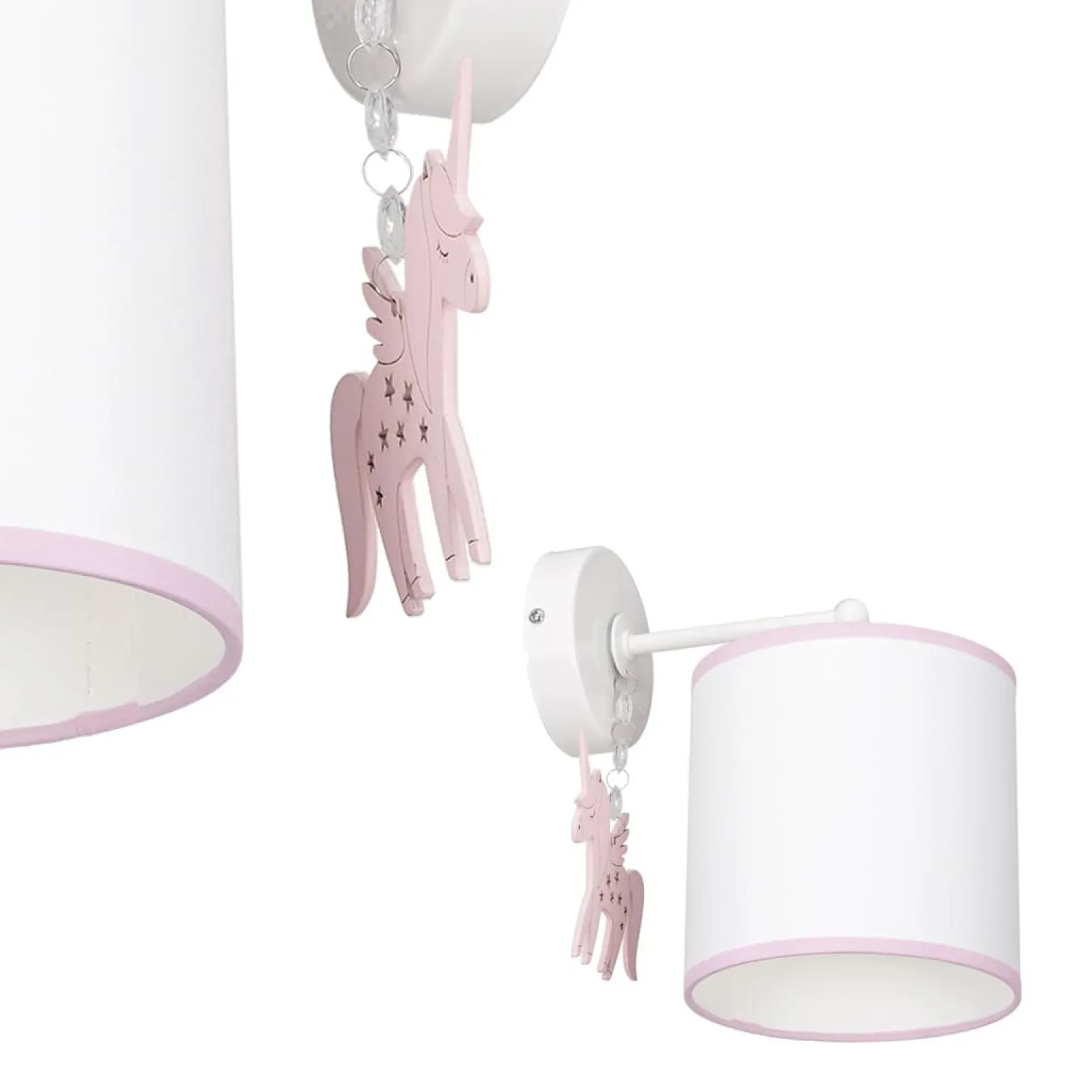 Sklep Kaja Dziewczęcy kinkiet ścienny z różowymi elementami MLP6489 z serii UNI | Kaja Oświ