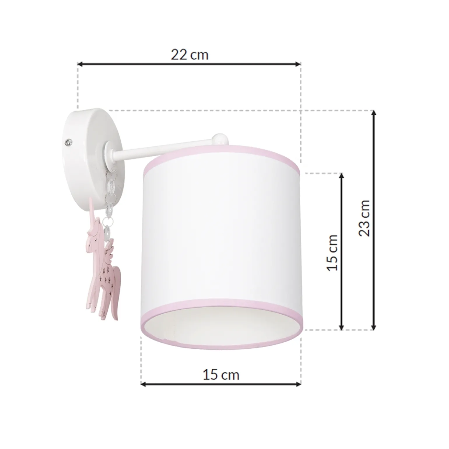 Sklep Kaja Dziewczęcy kinkiet ścienny z różowymi elementami MLP6489 z serii UNI | Kaja Oświ