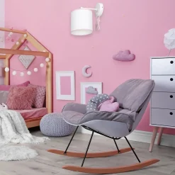 Sklep Kaja Dziewczęcy kinkiet ścienny z różowymi elementami MLP6489 z serii UNI | Kaja Oświ