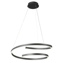 Cheap Efektowna, czarna lampa wisząca, LED o mocy 50W K-8183 z serii KOLOSO | Kaja Ośw Żyrandole Nowoczesne