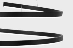 Cheap Efektowna, czarna lampa wisząca, LED o mocy 50W K-8183 z serii KOLOSO | Kaja Ośw Żyrandole Nowoczesne